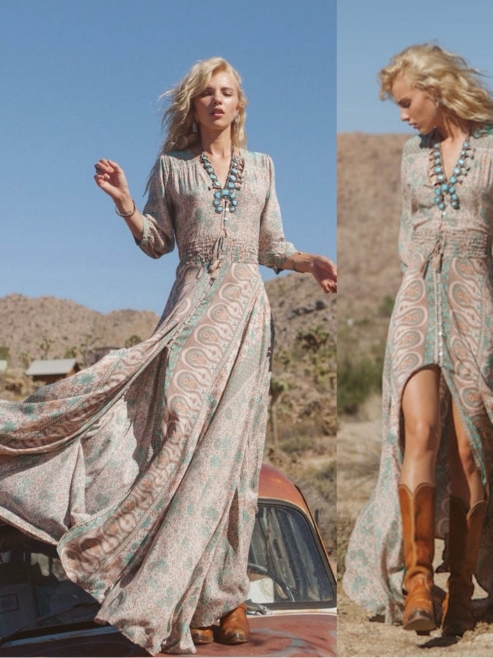Spell & the Gypsy Collective Boho Blossom Gown - Sage